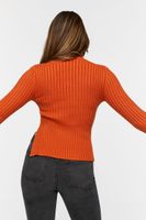 Women's Asymmetrical-Hem Sweater Top