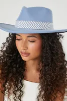 Chevron-Trim Cowboy Hat in Blue, S/M