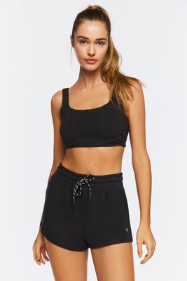 Women's Active French Terry Shorts in Black Medium