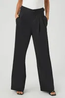 Women's High-Rise Wide-Leg Pants in Black Small