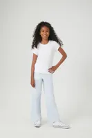 Girls Twill Straight Cargo Pants (Kids)