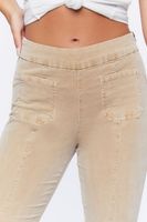 Women's Corduroy Mid-Rise Flare Pants in Toast Small