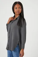 Women's High-Low Dolphin-Hem Shirt XL