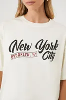 Women's New York City Graphic T-Shirt Cream