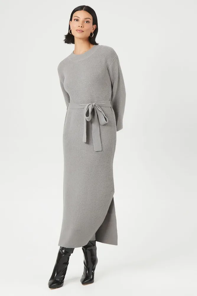 Women's Off-The-Shoulder Midi Sweater Dress