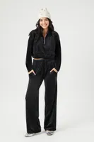 Women's Velvet Half-Zip Pullover
