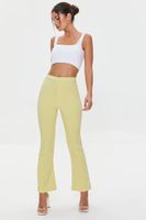 Women's Straight-Leg High-Rise Pants in Lime Large