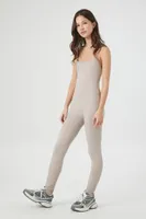 Women's Fitted Cami Jumpsuit in Goat Medium