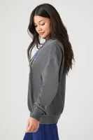 Women's Fleece Outkast Graphic Pullover in Charcoal Small