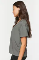 Women's V-Neck Short-Sleeve T-Shirt in Nine Iron, XS