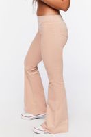 Women's Low-Rise Corduroy Flare Pants in Blush Small