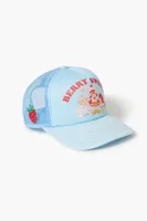 Strawberry Shortcake Trucker Hat in Light Blue