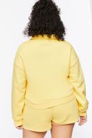 Women's Malibu California Pullover in Yellow, 0X