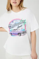 Women's Westcoast Love Graphic T-Shirt in White Small