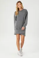 Women's Fleece Pullover Mini Dress