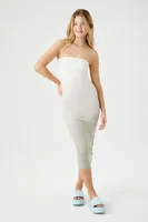 Women's Dip-Dye Wash Tube Dress in Taupe Medium