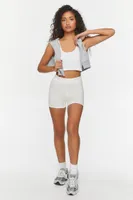 Women's Organically Grown Cotton Hot Shorts in White, XS