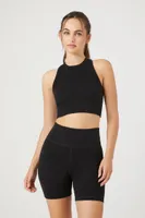 Women's Active Seamless Biker Shorts in Black