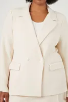 Women's Crinkled Double-Breasted Blazer