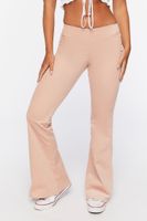 Women's Low-Rise Corduroy Flare Pants in Blush Large