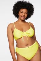 Women's High-Rise Bikini Bottoms in Citron, 3X