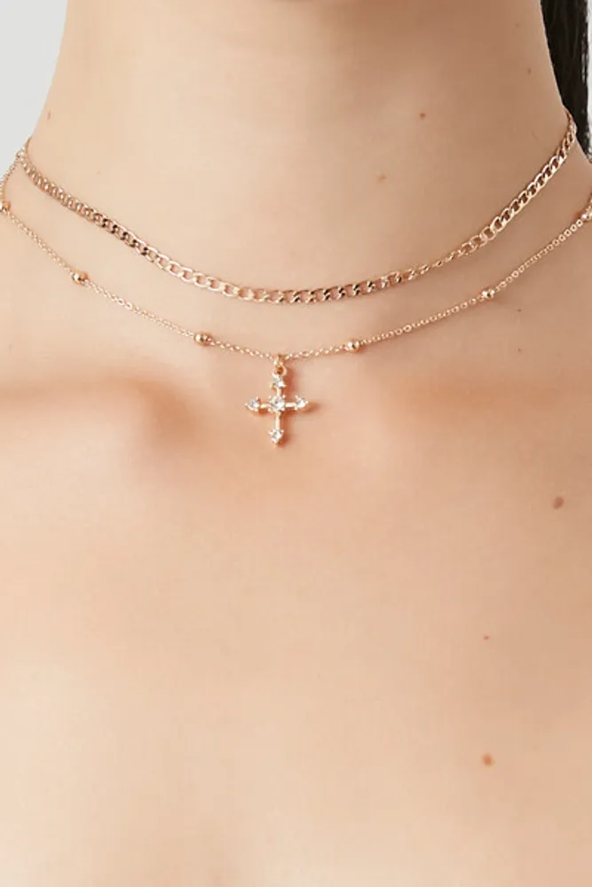 Amazon.com: Foxgirl Gold Cross Necklaces for Women, Simple Small Cross  Choker Necklace Dainty Gold Necklace Cute Tiny Cross Chain Necklace 14k Gold  Plated Gold Jewelry for Women Teen Girls Gift: Clothing, Shoes