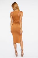 Women's Racerback Tank Dress in Chestnut Large