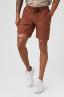 Men Drawstring Cargo Shorts