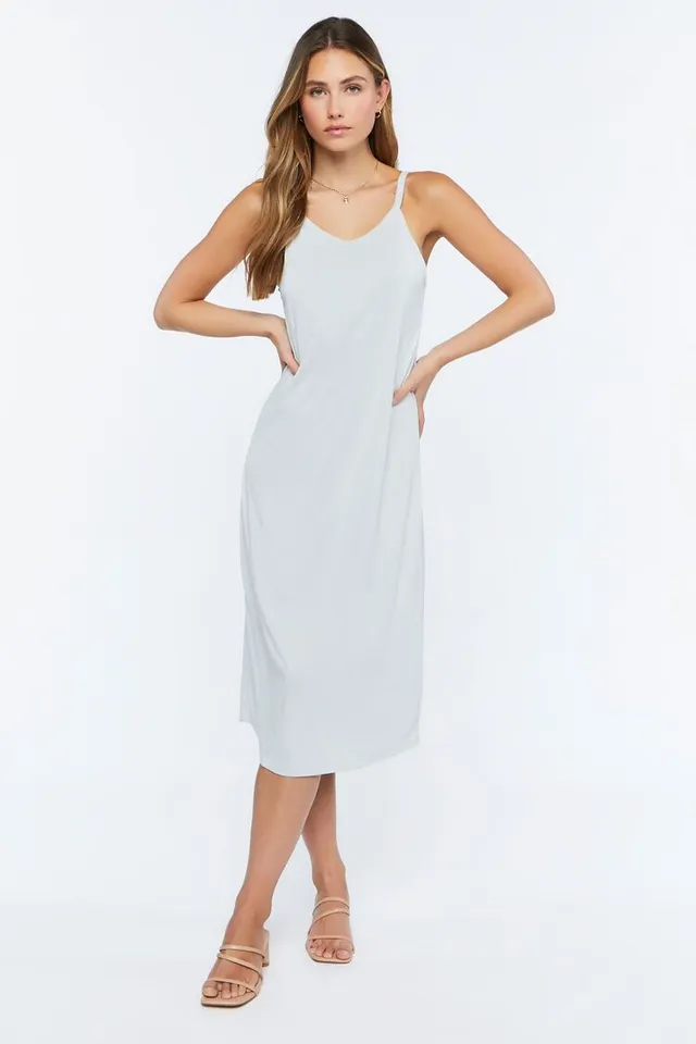 forever 21 white midi dress FOREVER 21 Midi Dress Womens Small White Stretch Sleeveless Lace Overlay  Bodycon