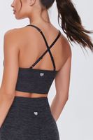 Women's Crisscross Sports Bra in Black, XS