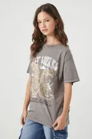Women's Stay Awake Graphic T-Shirt in Taupe, M/L