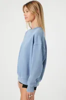 Women's Mineral Wash Fleece Pullover Blue