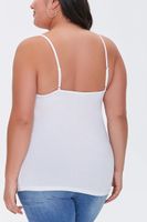 Women's Organically Grown Cotton Basic Cami in White, 3X