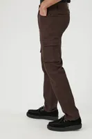Men Cargo Straight-Leg Jeans in Dark Brown, 33