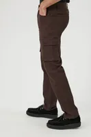 Men Cargo Straight-Leg Jeans in Dark Brown, 32