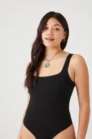 Women's Organically Grown Cotton Bodysuit Black