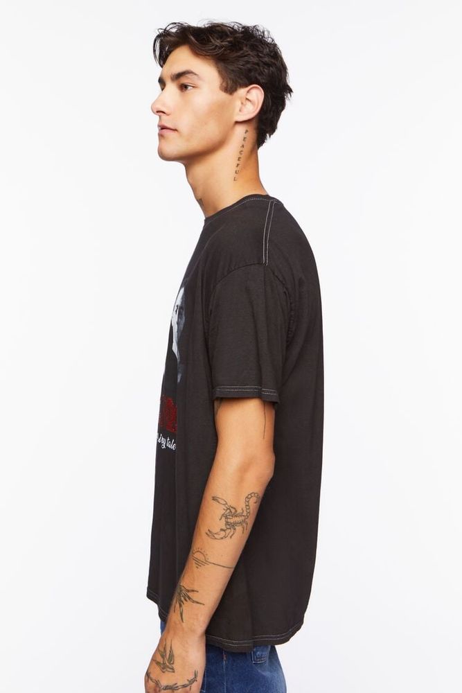 Men Boyz N The Hood Studded Graphic Tee in Black Large