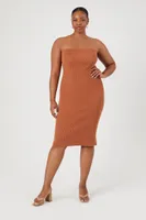 Women's Sweater Tube Dress in Praline, 1X