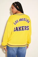 Women's Los Angeles Lakers Sweater in Yellow/Purple, 3X