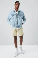 Men Cotton-Blend Drawstring Shorts