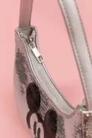 Women's Disney Mickey Mouse Sequin Handbag in Silver