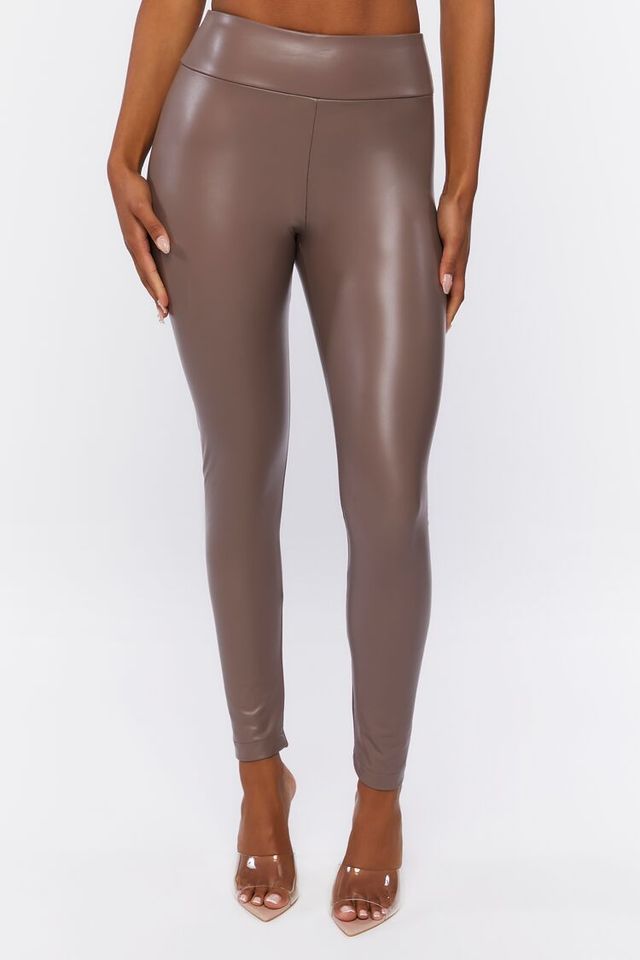 Faux Leather High-Rise Leggings | Forever 21