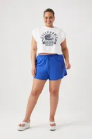 Women's Venice Beach Muscle T-Shirt White,