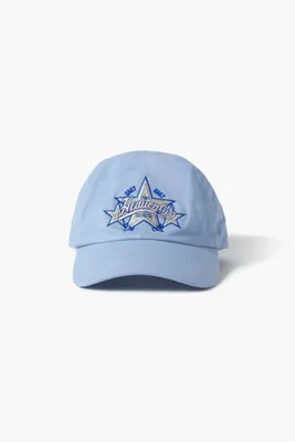 Men Embroidered Heavenly Star Baseball Cap in Sky Blue