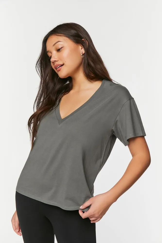 Women's V-Neck Short-Sleeve T-Shirt in Nine Iron, XS