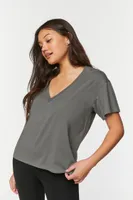 Women's V-Neck Short-Sleeve T-Shirt in Nine Iron, XS