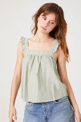 Women's Ruffle Sleeveless Top