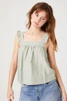 Women's Ruffle Sleeveless Top