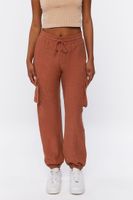 Women's French Terry Cargo Drawstring Joggers Sienna