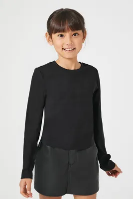 Girls Ribbed Knit Top (Kids)